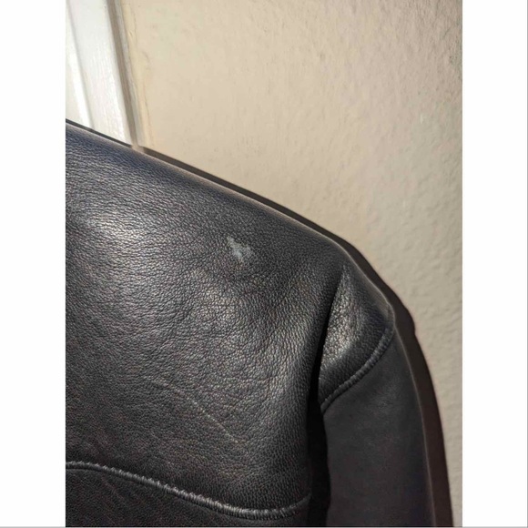 Polo Ralph Lauren Lambskin Café Racer Leather Jacket - Picture 8 of 13